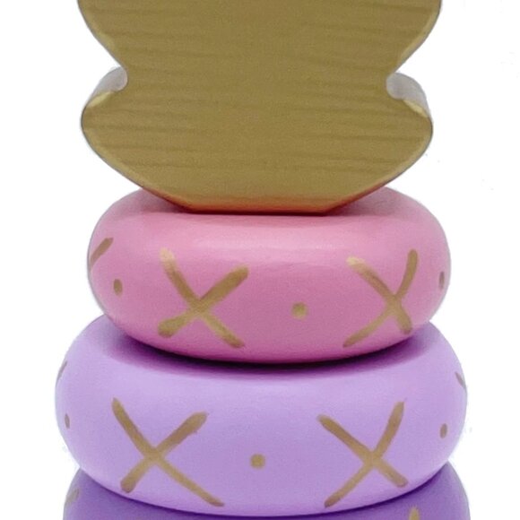 NWT Keiki Kaukau Wood Pineapple Stacking Toy - Picture 5 of 5